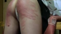 Japanese Girl Gets A Raw Caning
