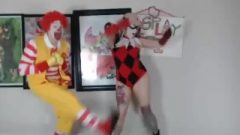 What A Freak Show..Ronald Mcdonald Spanking Harley Quin…