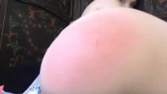 Babygirl Submissive Spanking Her Tiny Bum Pink For Daddy