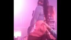 Ghetto Chocolate Female Receives Her Butt Slapped At Club