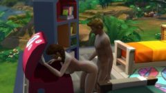 Tina Is Being Spanked & Destroyed From Behind Against A Sextoy Box (sims 4 Sex)